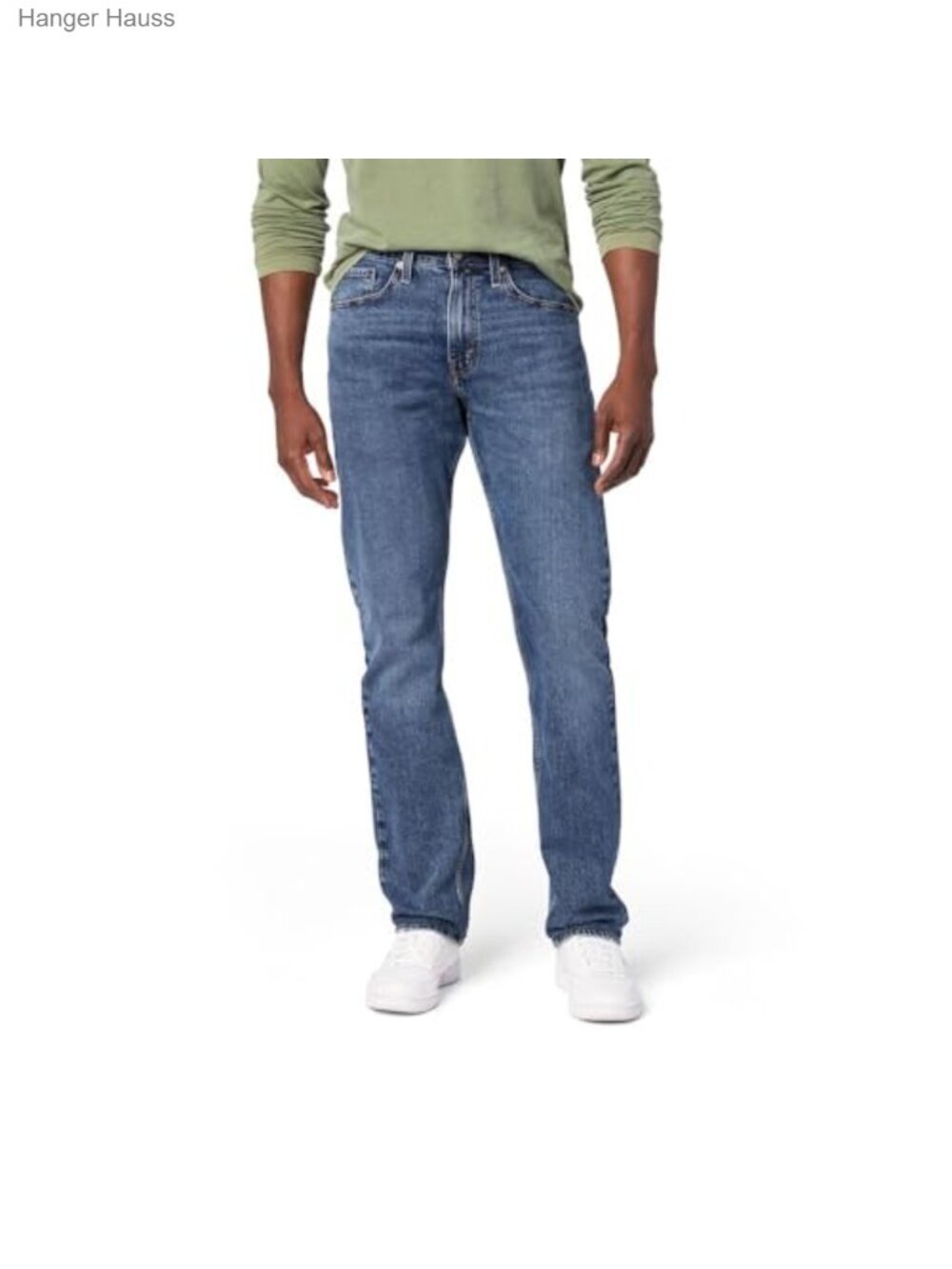 Men's Slim Straight Fit Stretch Jeans Cotton Blend 5-Pocket